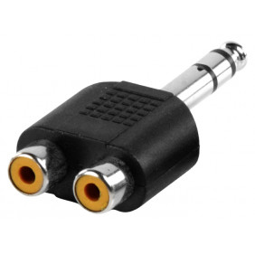 Adapter, AUDIO AC27 RCA-6.3mm stereo