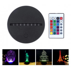 Lampa, PROSTO PLZ001 3D LED RGB baza za akrilne oblike