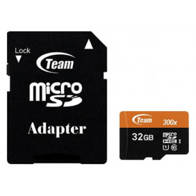 SDC, TG TUSDH32GUHS03 32GB+SD adapter