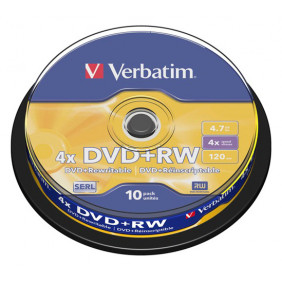 Medij, VERBATIM DVD+RW 4x-brzine 4.7GB 10kom