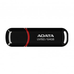 USB, ADATA AUV150-64G-RBK USB3.2