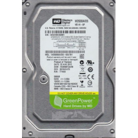 HDD, WD WD5000AVDS 500GB