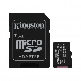 SDC, KINGSTON SDCS2 CSP 64GB + SD adapter